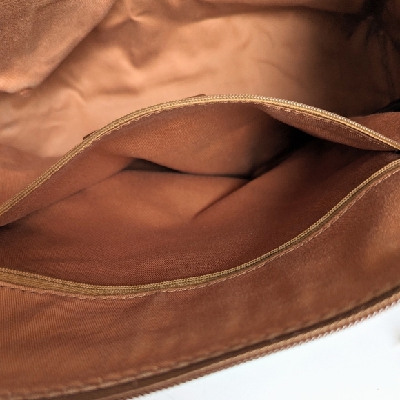 Fossil Genuine Leather Satchel Briefcase Laptop Top-Handle Bag Chestnut Brown - Picture 8 of 14